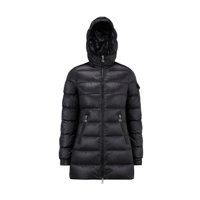 (Women) Moncler SS22 Glements Shiny Quilted Hooded Down Jacket Women’s Black I10931A00029595ZZ999