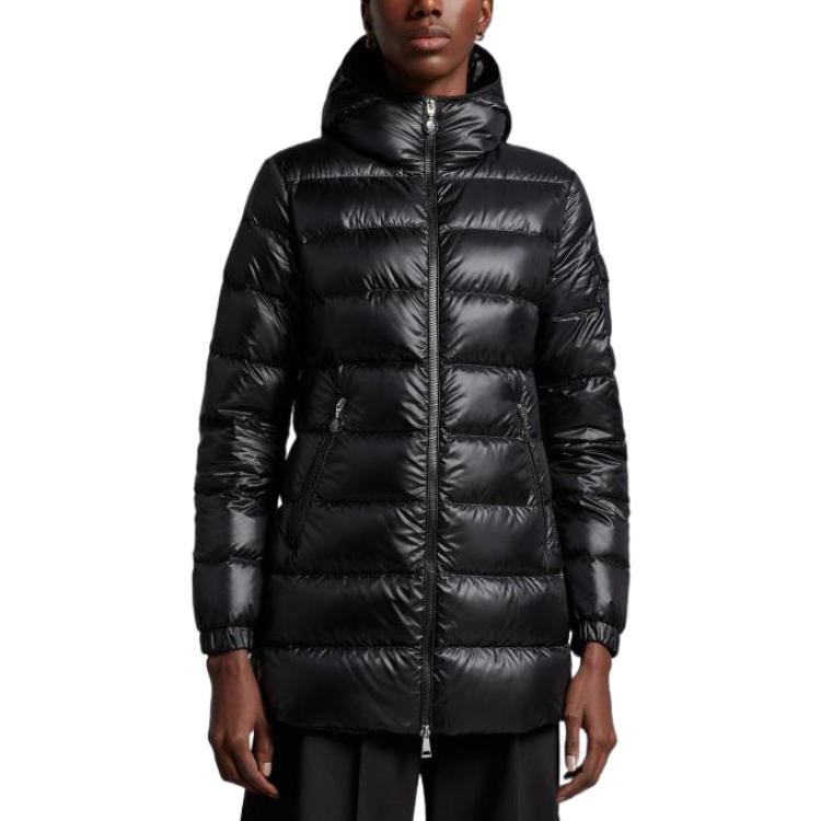 (Women) Moncler SS22 Glements Shiny Quilted Hooded Down Jacket Women’s Black I10931A00029595ZZ999 圖 4
