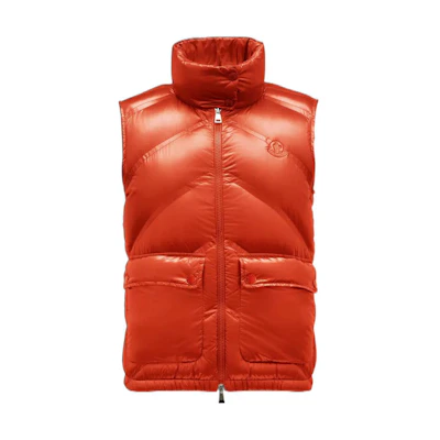(Women) Moncler SS22 Glossy Down Vest Women’s Orange H10931A00091539AQ341