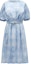 Buy (Women) Moncler SS22 Gradient Tie-Dye A-Line Short Sleeve Dress Women’s Blue H10932G0001459635710