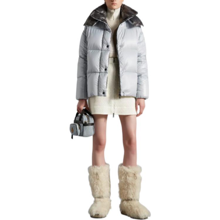 (Women) Moncler SS22 Parana  Short Puffer Jacket Dark Grey Winter Warm Hoodie H20931A000656895090F 圖 3