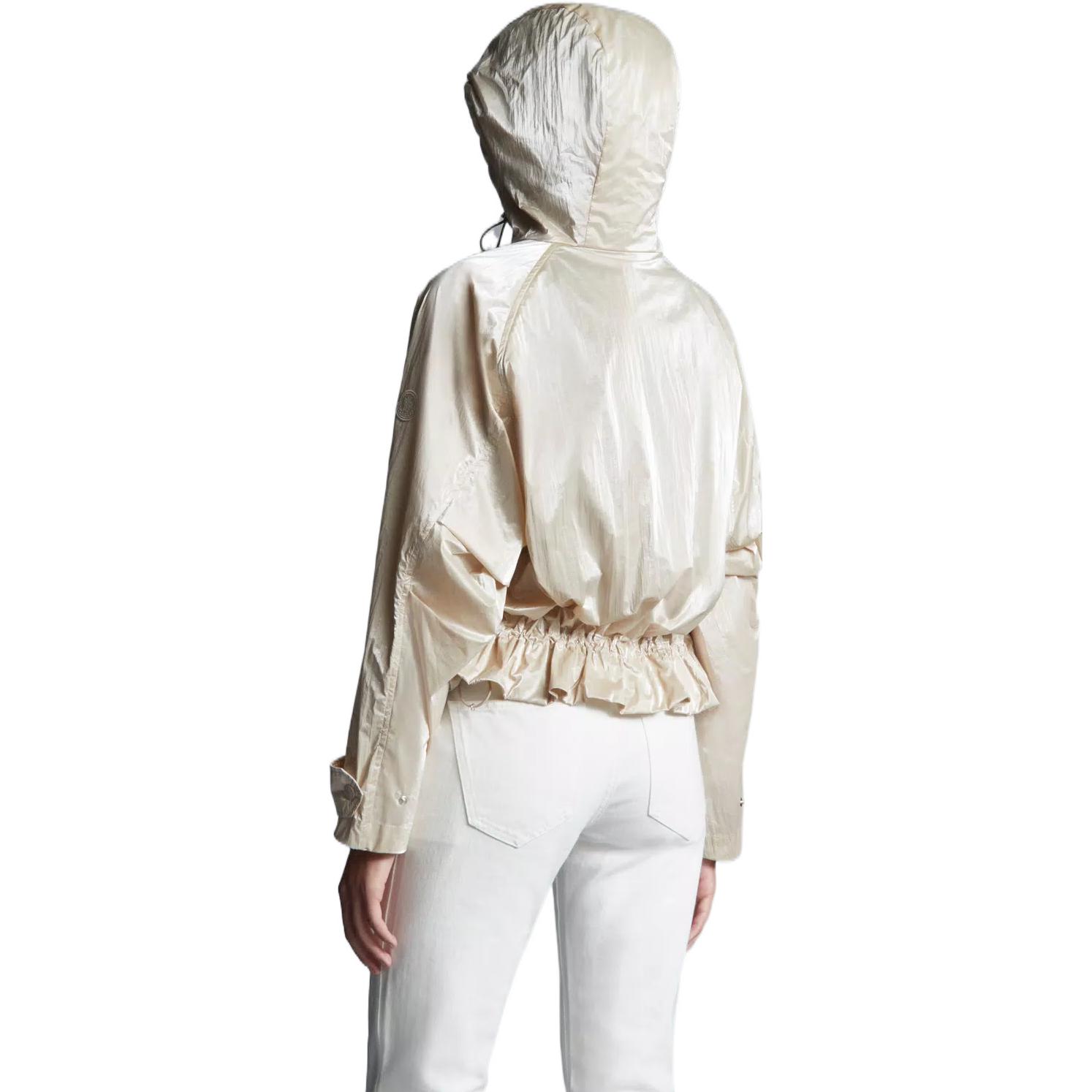 Purchase (W) Moncler SS22 緞面標誌外套 米色 H10931A0010553A3H211