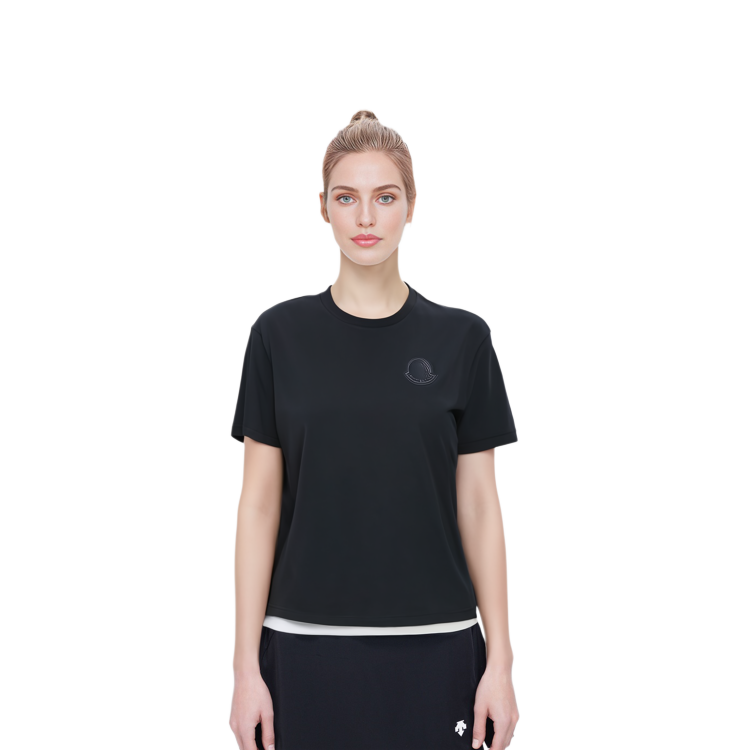 (Women) Moncler SS22 Solid Color Black Short Sleeve T-Shirt H10928C00011809KL999 圖 4