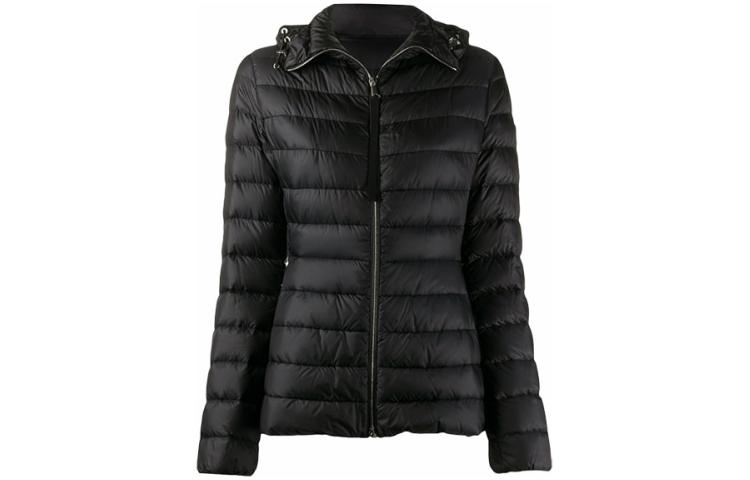 (Women) Moncler SS23  Black Long Sleeve Down Jacket with Zip and Collar. 1A10600-C0355-999 圖 2