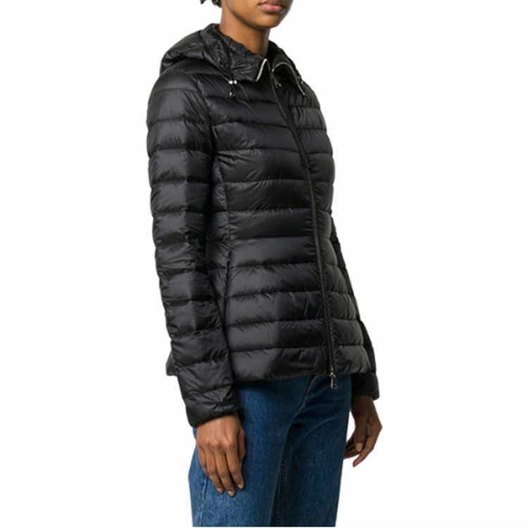 (Women) Moncler SS23  Black Long Sleeve Down Jacket with Zip and Collar. 1A10600-C0355-999 圖 3