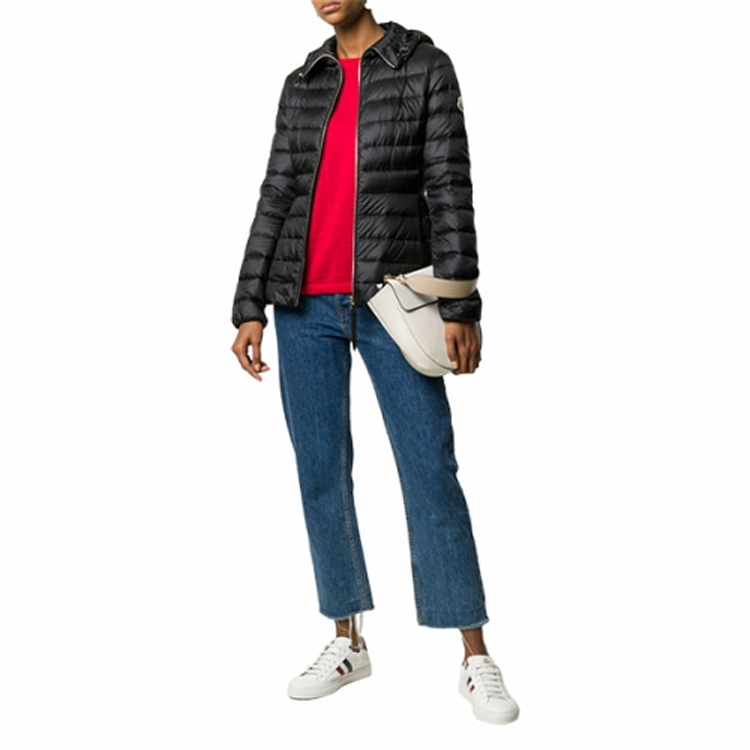 (Women) Moncler SS23  Black Long Sleeve Down Jacket with Zip and Collar. 1A10600-C0355-999 圖 5