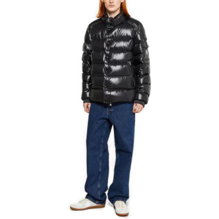 (Women) Moncler SS23  Black Long Sleeve Puffer Jacket with Logo and Stand Collar. 1A00003-595ZJ-999 圖 3