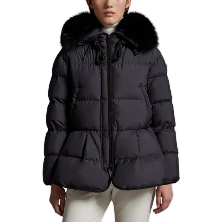 (Women) Moncler SS23  Black Short Hooded Zip-Up Down Jacket I20931A0009254A81999 圖 3