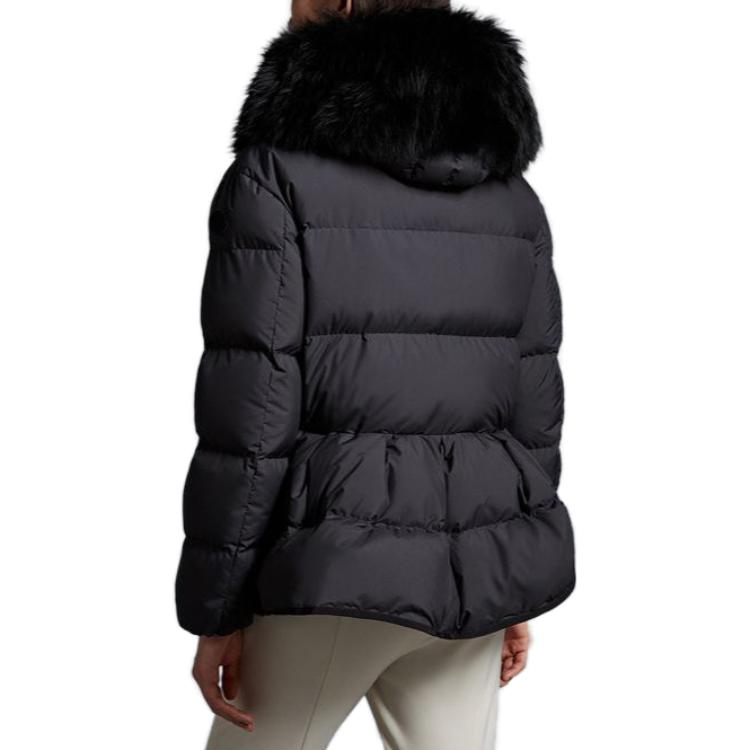 (Women) Moncler SS23  Black Short Hooded Zip-Up Down Jacket I20931A0009254A81999 圖 4