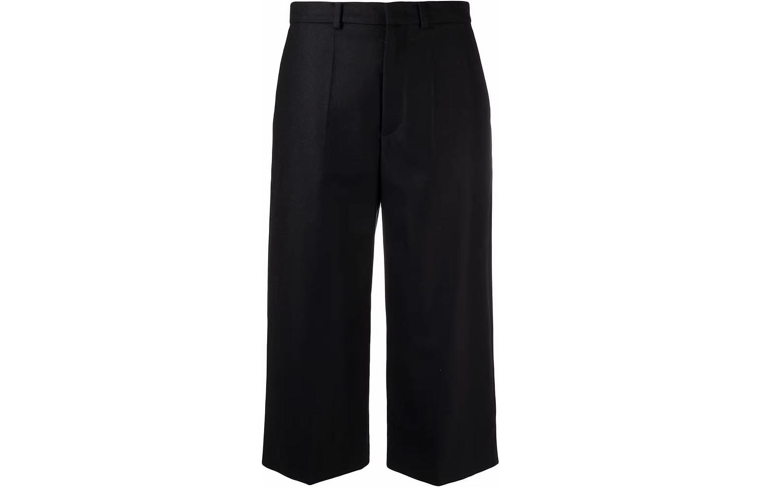 Order (Women) Moncler SS23  Black Solid Pleated Straight-Leg Suit Pants 2A0001254233999