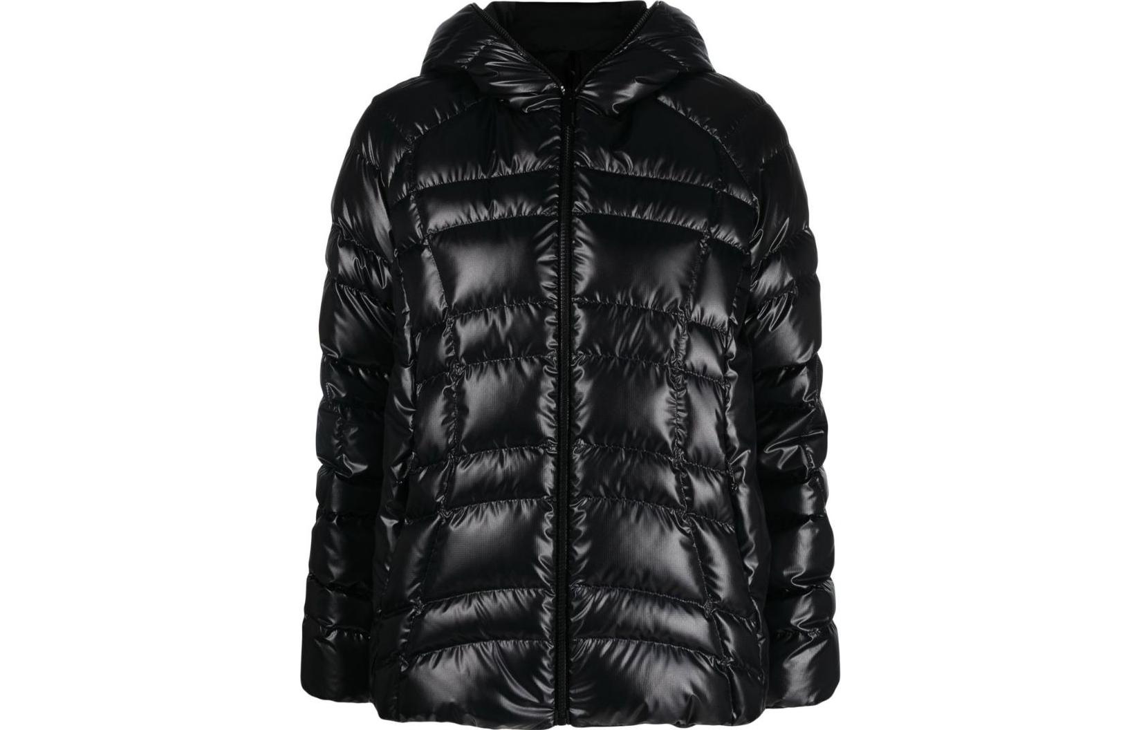 Order (W) Moncler SS23 Jaket Puffer Hitam dengan Hood dan Resleting. I10931A00018595OK999