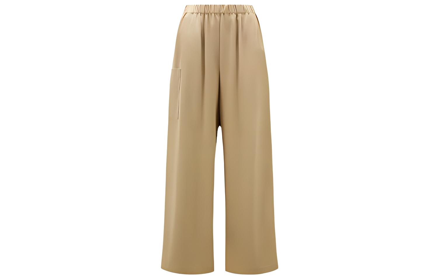 (Women) Moncler SS23  Brown Wide-Leg Straight Casual Pants I10932A00021M2766204