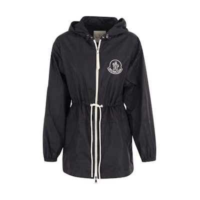 (Women) Moncler SS23 Casual Zip-Up Hoodie Jacket Dark Navy Blue. I10931A00123539ZD778