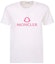 Order (W) Moncler SS23 Baju-T Putih Lengan Pendek Cetakan Huruf 8C00006-809CR-001