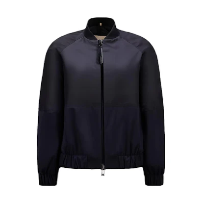 (Women) Moncler SS23 Navy Colorblock Jacket with Logo Embroidery. I10931A00113596SJ76I