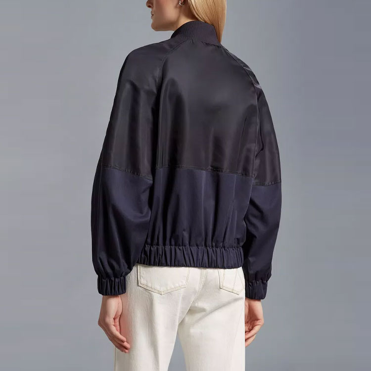 Purchase (W) Moncler SS23 Jaket Navy Colorblock dengan Sulaman Logo. I10931A00113596SJ76I