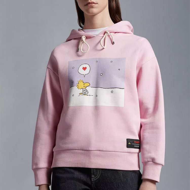 (Women) Moncler SS23  Pink Graphic Print Pullover Hoodie. I10938G00040899M9502 圖 3