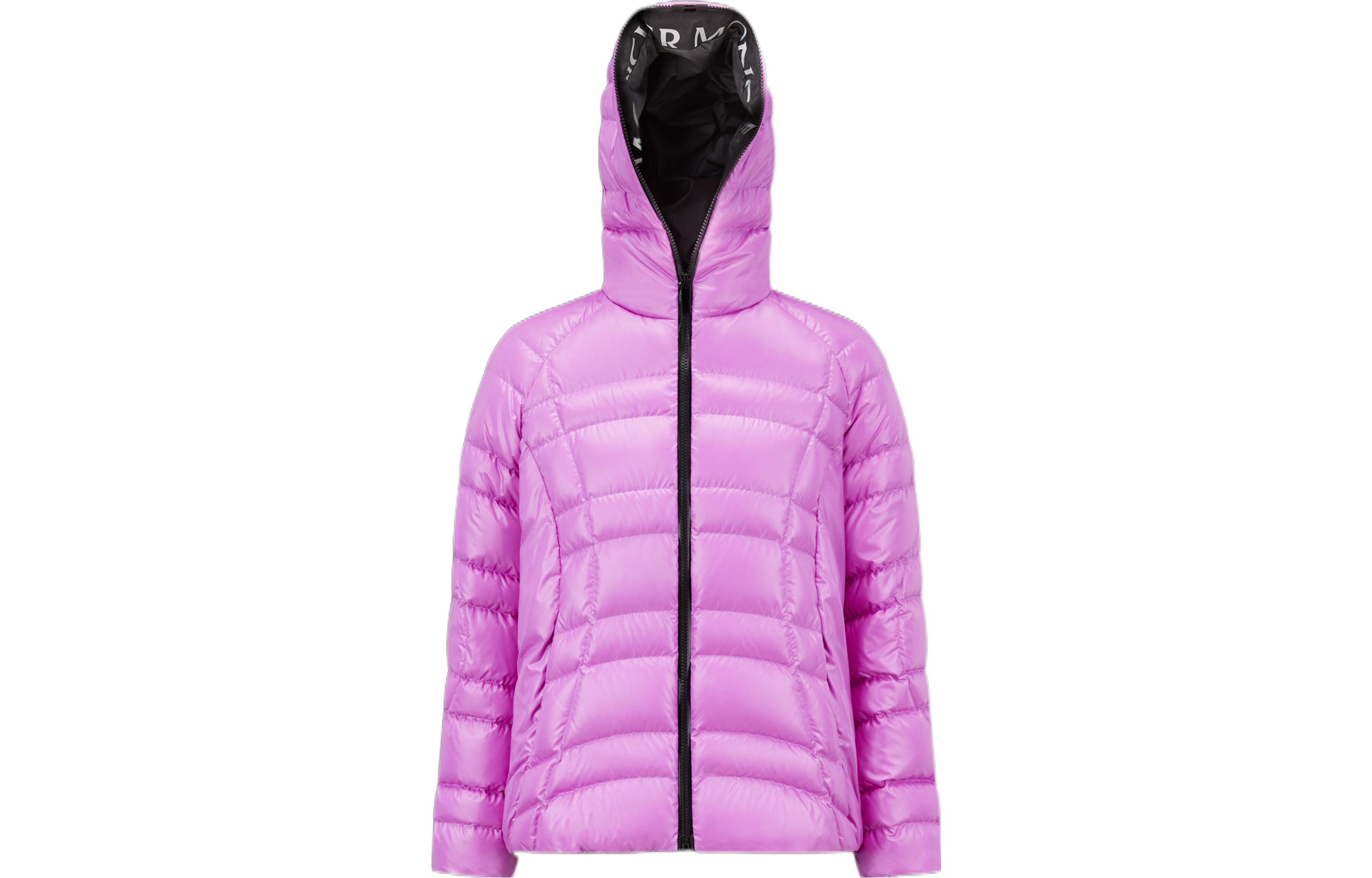 (Women) Moncler SS23  Purple Hooded Puffer Down Jacket I10931A00018595OK54G