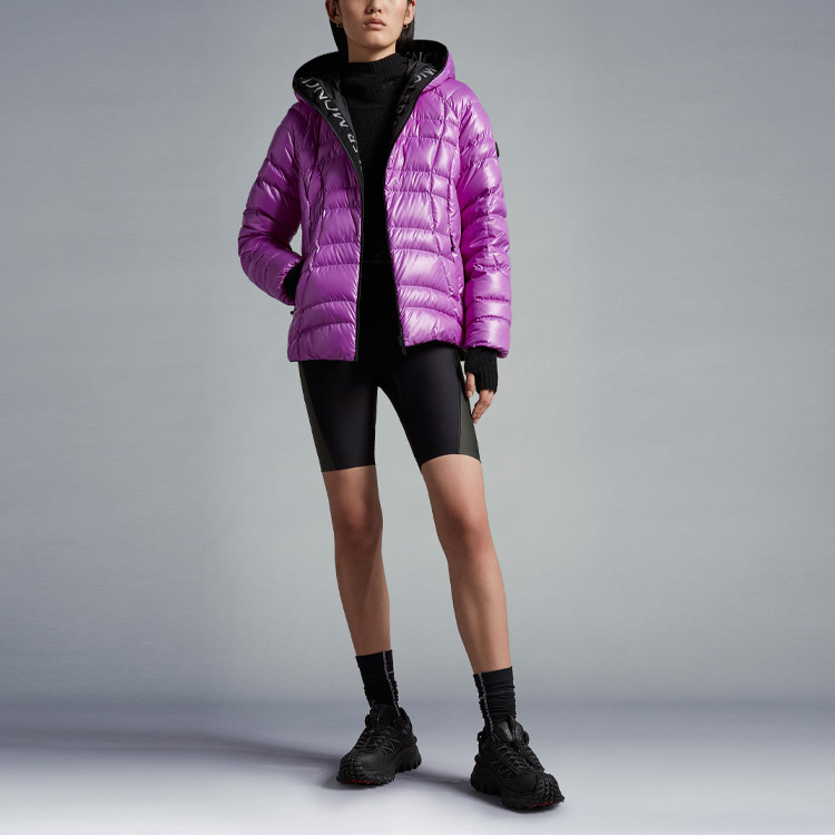 (Women) Moncler SS23  Purple Hooded Puffer Down Jacket I10931A00018595OK54G 圖 3