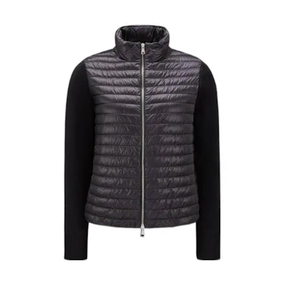 (Women) Moncler SS23 Quilted Down Jacket Solid Color Stand Collar Outerwear. I10939B00017M1131999