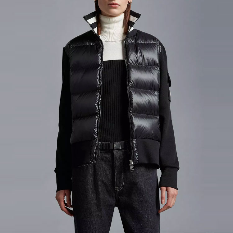 (Women) Moncler SS23  Quilted High-Neck Down Jacket Black I10938G00001899V9999 圖 3