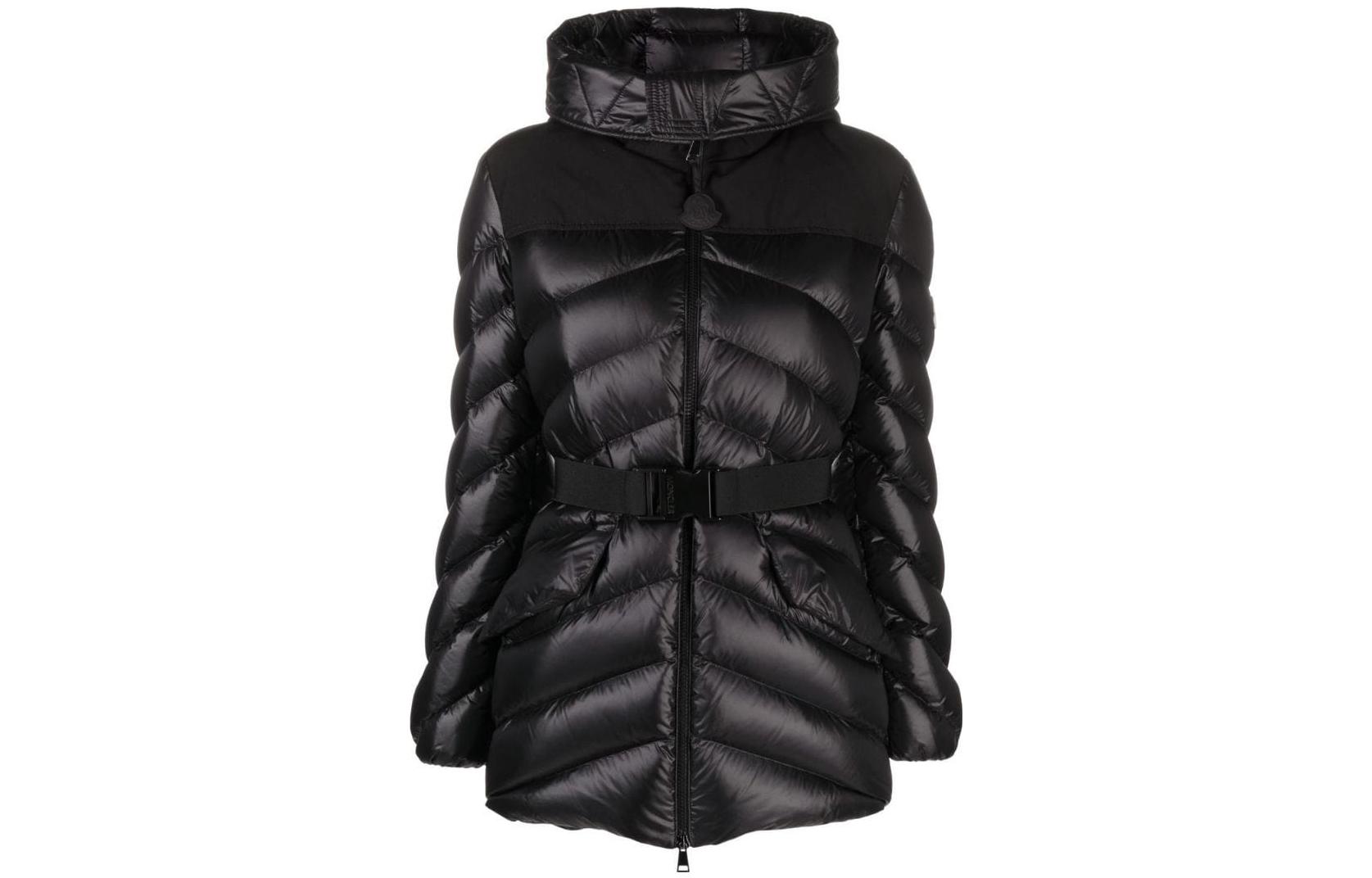 (Women) Moncler SS23  Slim-Fit Solid Color Patch Hoodie Jacket - Black. H20931A00010595ZZ999 圖 2