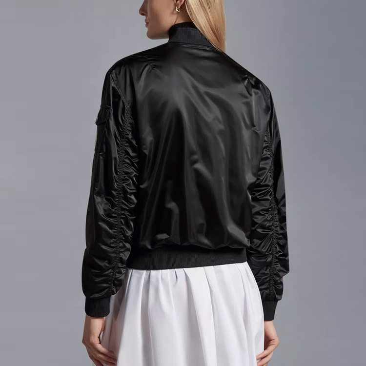 Details for (W) 盟可睐 SS23 纯色拉链夹克 黑色 I10931A0008459685999