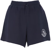 (Women) Moncler SS23 Solid Elastic Straight Shorts Navy Blue 8H00020-89A0X-778 (Women) Moncler SS23 Solid Elastic Straight Shorts Navy Blue 8H00020-89A0X-778