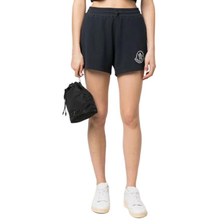 Lookbook (W) モンクレール SS23 ソリッド エラスティック ストレートショーツ ネイビーブルー 8H00020-89A0X-778