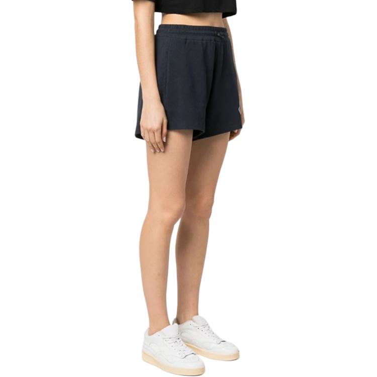 Purchase (W) モンクレール SS23 ソリッド エラスティック ストレートショーツ ネイビーブルー 8H00020-89A0X-778