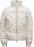 (Women) Moncler SS23 White Puffer Jacket with Zip and Stand Collar. I10931A00020595FE034 (Women) Moncler SS23 White Puffer Jacket with Zip and Stand Collar. I10931A00020595FE034