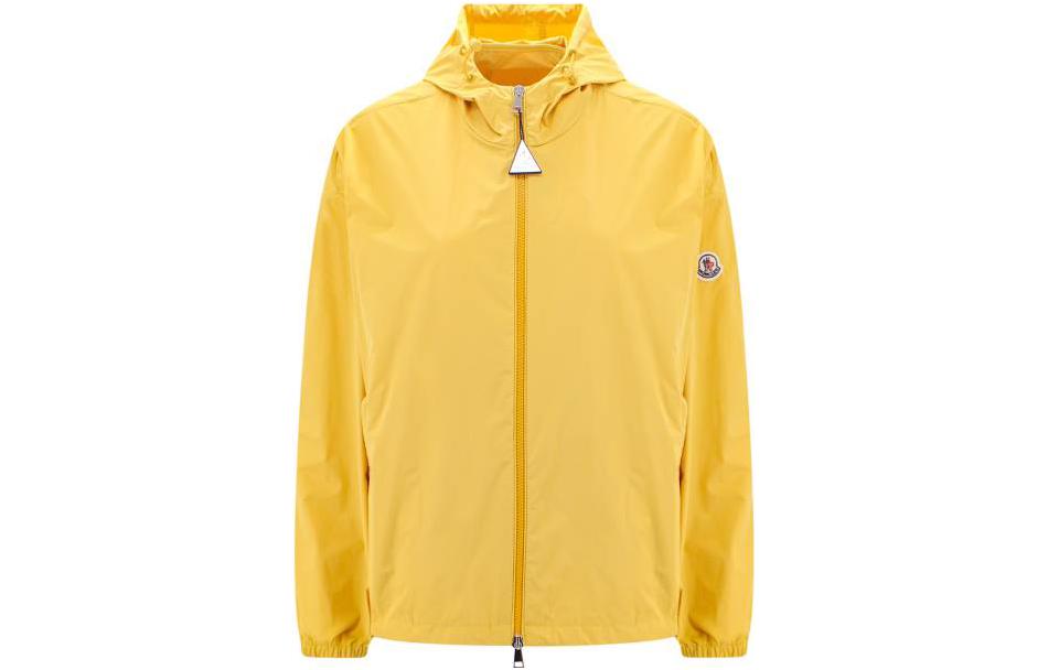 (Women) Moncler SS23  Yellow Logo Hooded Casual Jacket I10931A0011954A91142