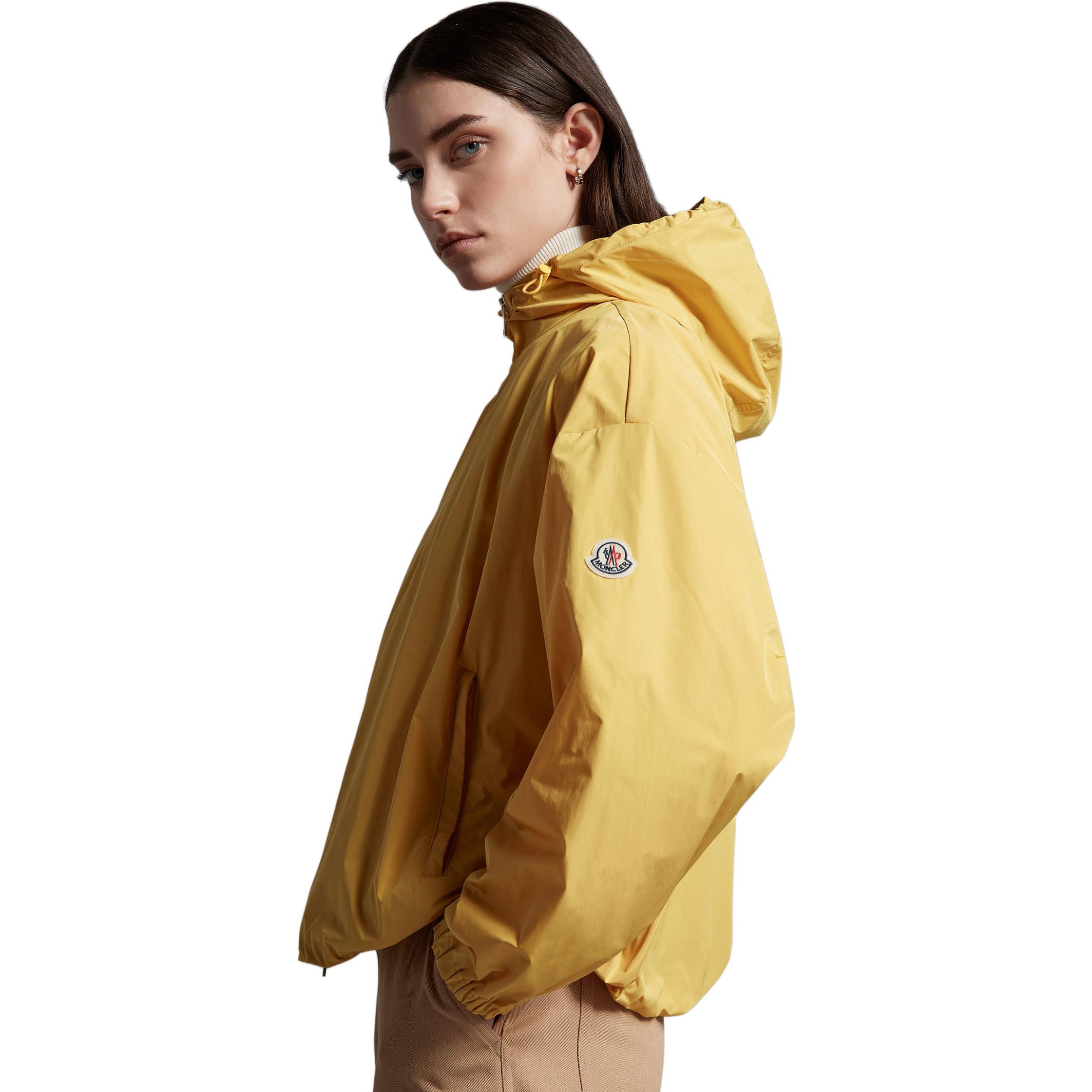 Details for (Women) Moncler SS23  Yellow Logo Hooded Casual Jacket I10931A0011954A91142