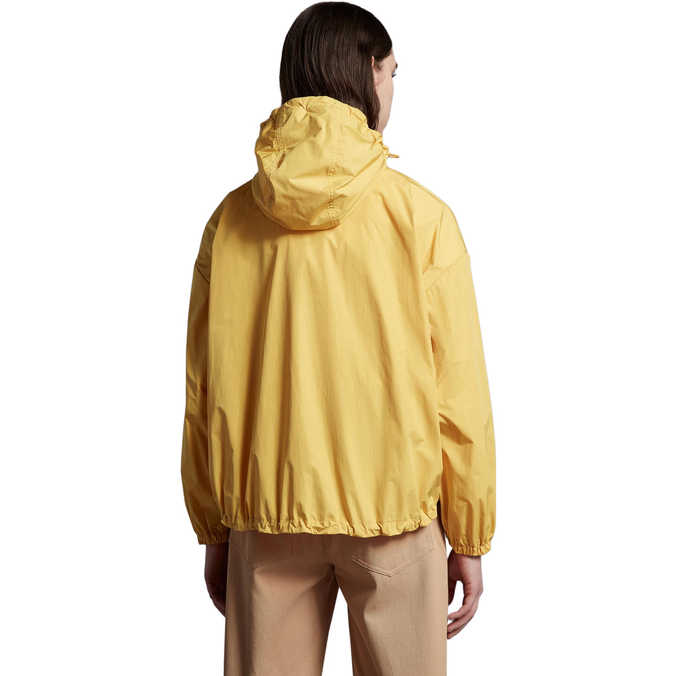 Sizing (Women) Moncler SS23  Yellow Logo Hooded Casual Jacket I10931A0011954A91142