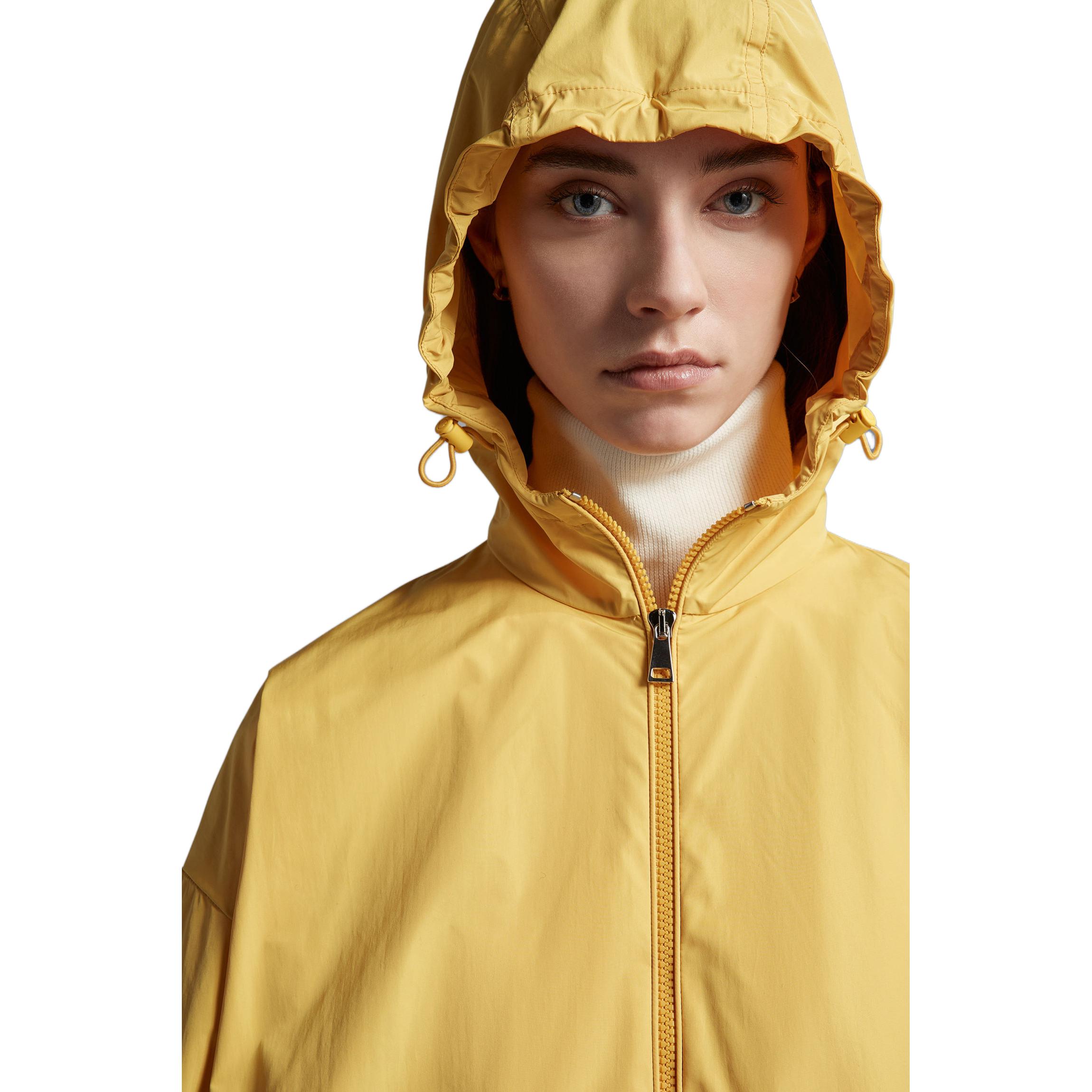 Cheap (Women) Moncler SS23  Yellow Logo Hooded Casual Jacket I10931A0011954A91142