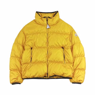 (Women) Moncler SS23 Yellow Quilted Zip Puffer Jacket G10931A52S6054AQ4150