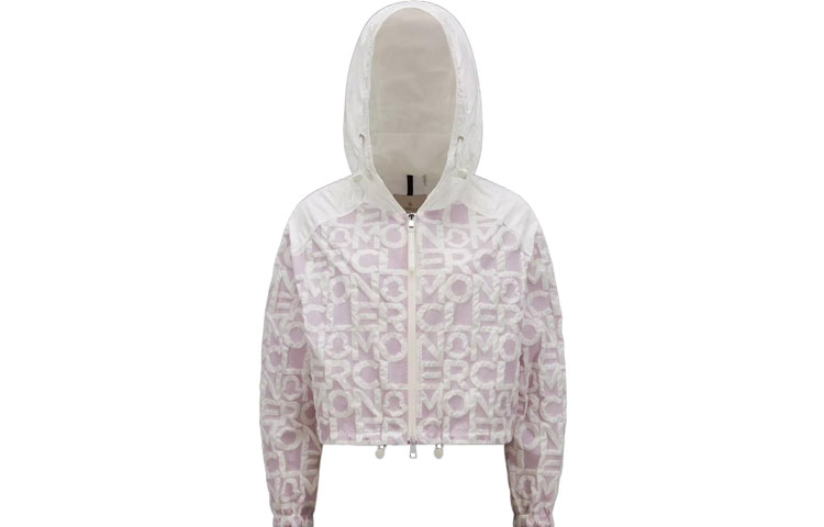 (Women) Moncler SS23 All-Over Logo Zip-Up Hoodie Jacket  Pink I10931A00094596NIF60 圖 2