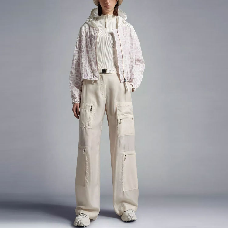 (Women) Moncler SS23 All-Over Logo Zip-Up Hoodie Jacket  Pink I10931A00094596NIF60 圖 3