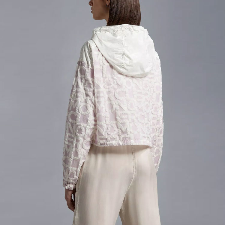 (Women) Moncler SS23 All-Over Logo Zip-Up Hoodie Jacket  Pink I10931A00094596NIF60 圖 5