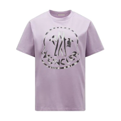 (Women) Moncler SS23 Lilac Crewneck Casual Short Sleeve T-Shirt I10938C00018899WS61A