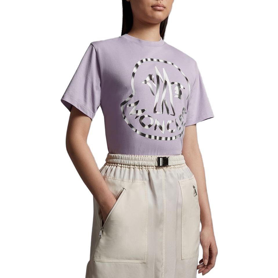 (Women) Moncler SS23 Lilac Crewneck Casual Short Sleeve T-Shirt I10938C00018899WS61A 圖 6