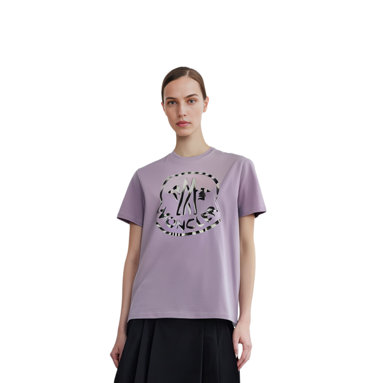 (Women) Moncler SS23 Lilac Crewneck Casual Short Sleeve T-Shirt I10938C00018899WS61A 圖 7
