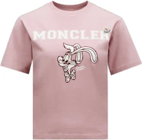 (Women) Moncler SS23 Lunar New Year Pink Rabbit Logo Print T-Shirt I10938C000248390T523 (Women) Moncler SS23 Lunar New Year Pink Rabbit Logo Print T-Shirt I10938C000248390T523