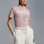 Purchase (W) 몽클레르 SS23 설날 핑크 토끼 로고 프린트 티셔츠 I10938C000248390T523