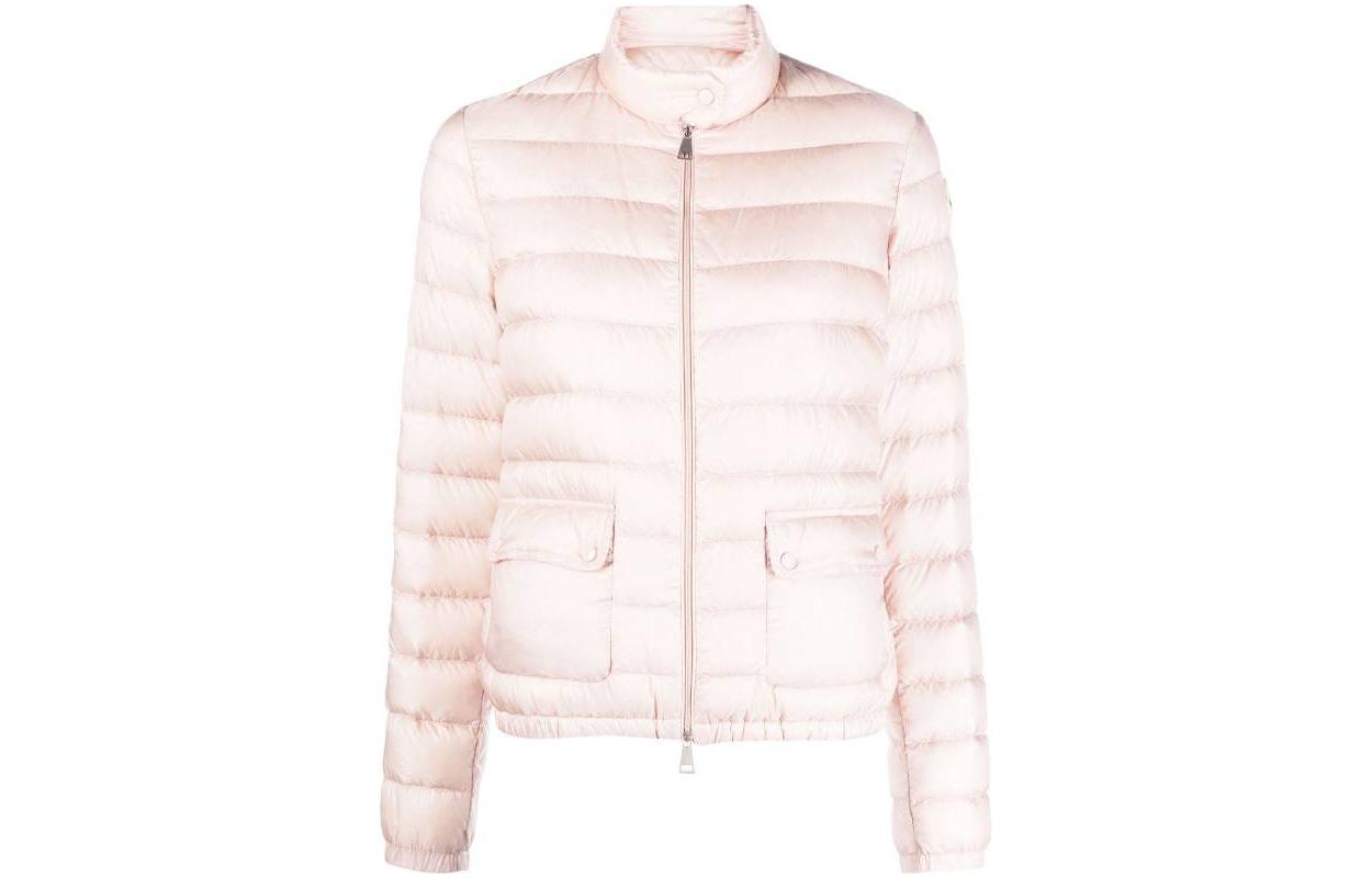 (Women) Moncler SS23 Pink High-Neck Zipper Pocket Long-Sleeve Down Jacket 1A1010053048LANS529 圖 2