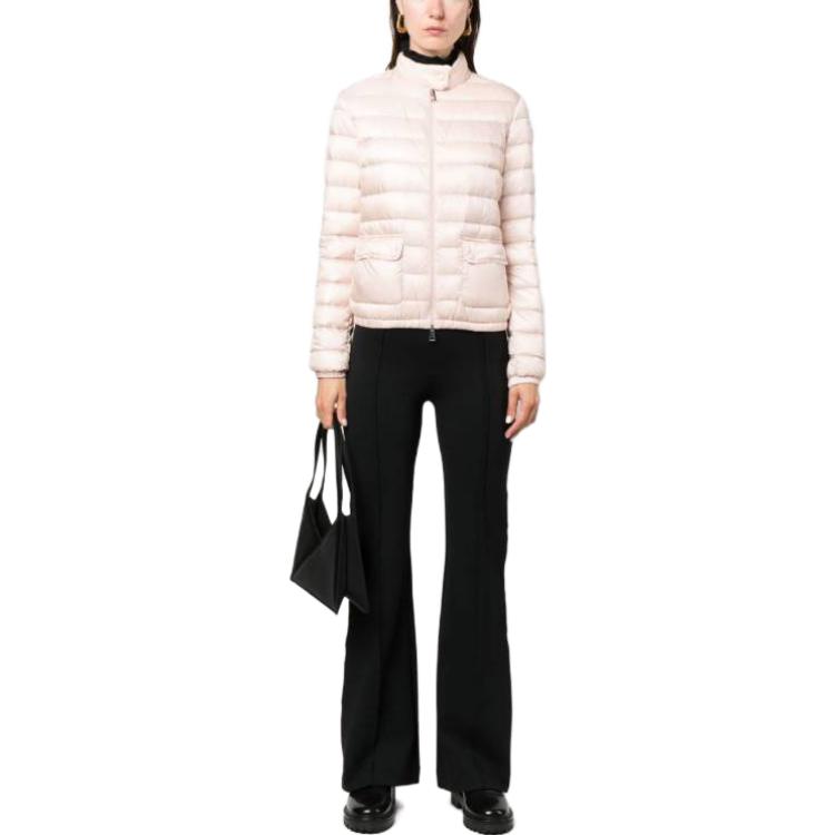 (Women) Moncler SS23 Pink High-Neck Zipper Pocket Long-Sleeve Down Jacket 1A1010053048LANS529 圖 3