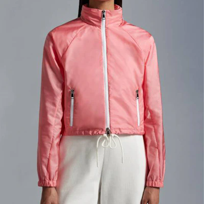 (W) Moncler SS23 Jaket Kasual Lengan Panjang Zip-Up Pink I10931A00110539ZD52T Details for (W) Moncler SS23 Jaket Kasual Lengan Panjang Zip-Up Pink I10931A00110539ZD52T
