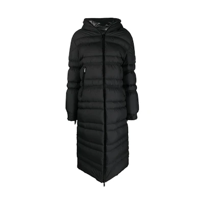 (Women) Moncler SS23 Tumen Long Hooded Puffer Jacket Women’s Black. I20931C00006596IU