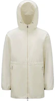 (Women) Moncler SS23 White Solid Zip-Up Hoodie Jacket I10931A00134539ZD034 (Women) Moncler SS23 White Solid Zip-Up Hoodie Jacket I10931A00134539ZD034
