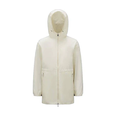 (Women) Moncler SS23 White Solid Zip-Up Hoodie Jacket I10931A00134539ZD034